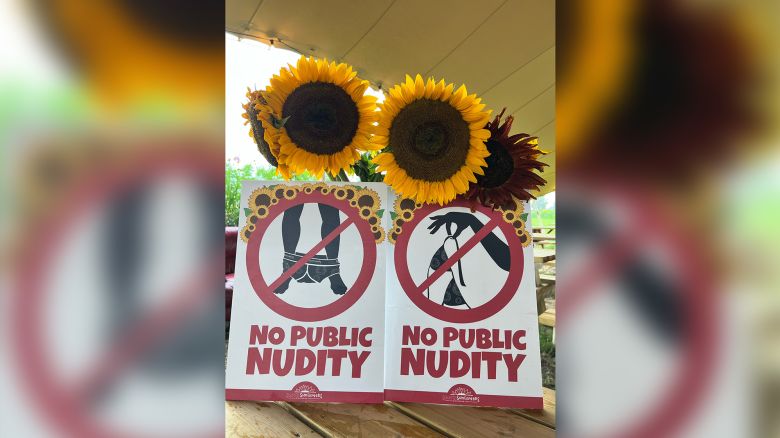 sunflower farm bans naked visitors